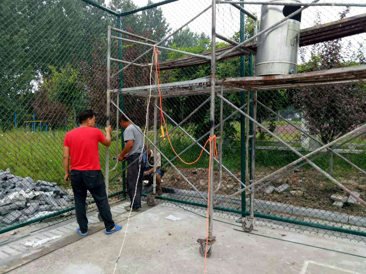 球场围网安装/球场围网安装图片/球场围网安装视频图片3